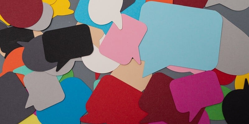 speech bubbles - increase in human led content like forums - blog